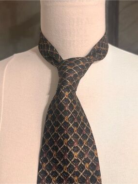 Bugatti Mens Tie Grey & Mauve Paisley Necktie Silk Office Party Wedding